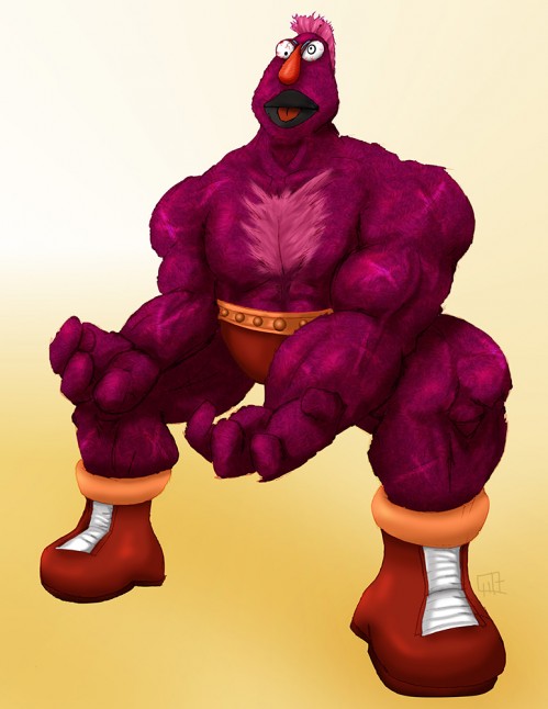 Sesame_Street_Fight__Zellygief_by_gavacho13