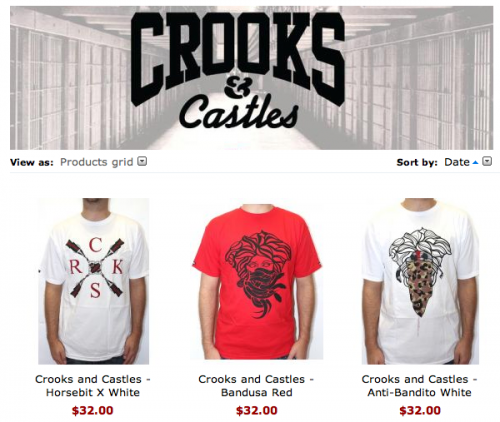 crooks & castles on dropcents